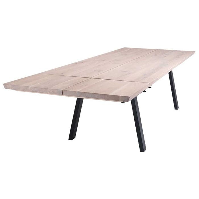 Tillægsplade til Plankebord 240 cm Asta i Massiv Hvidolieret Egetræ