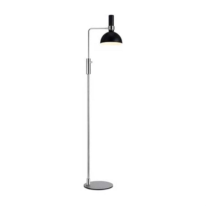 Gulvlampe Larry i Sort og Krom