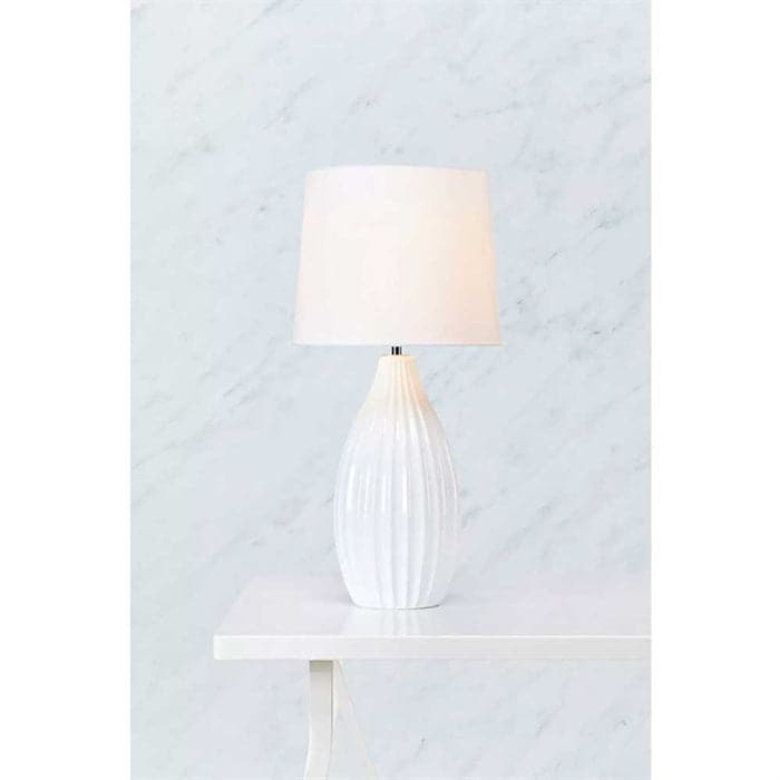 Bordlampe Stephanie i Hvid