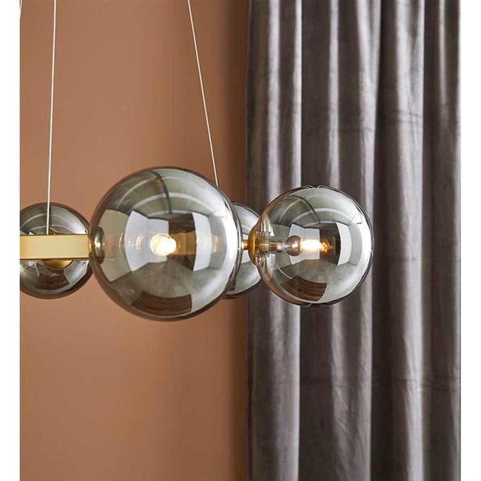 Loftlampe Circle Messing / Smoked