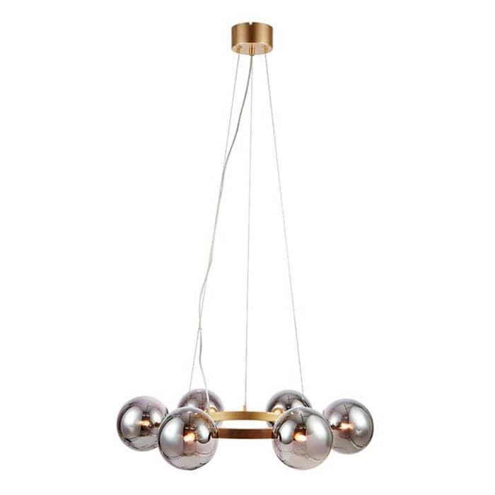 Loftlampe Circle Messing / Smoked
