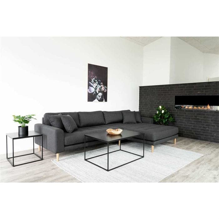 Lido 3-personers sofa med chaiselong Højre - Mørkegrå
