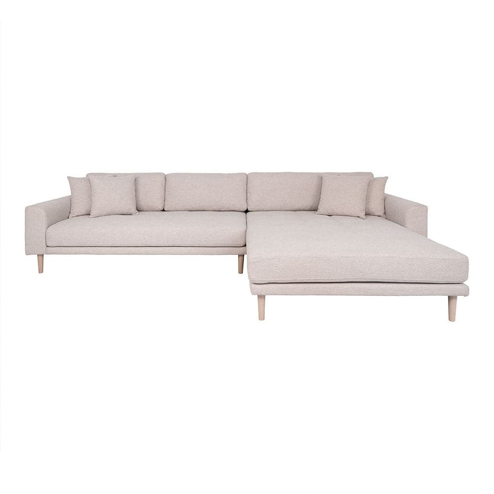 Lido 3-personers sofa med chaiselong højre - Sandfarvet