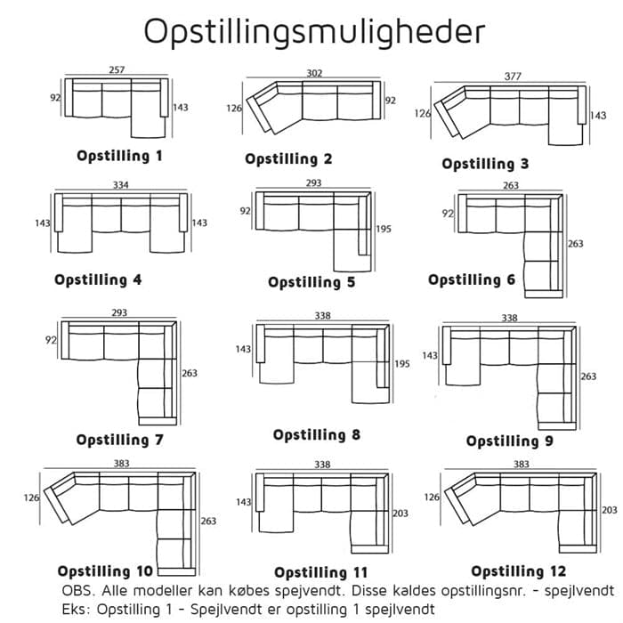 Nordic 2,5-personers Sofa med Chaiselong Højre