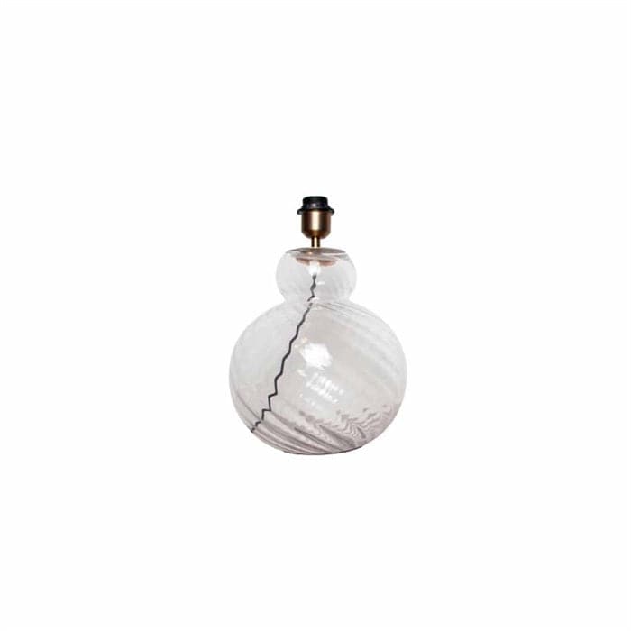 Lily Swirl bordlampe Clear - Messing fatning