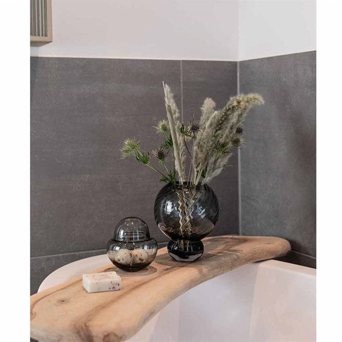 Meadow Swirl Vase - Small Grey