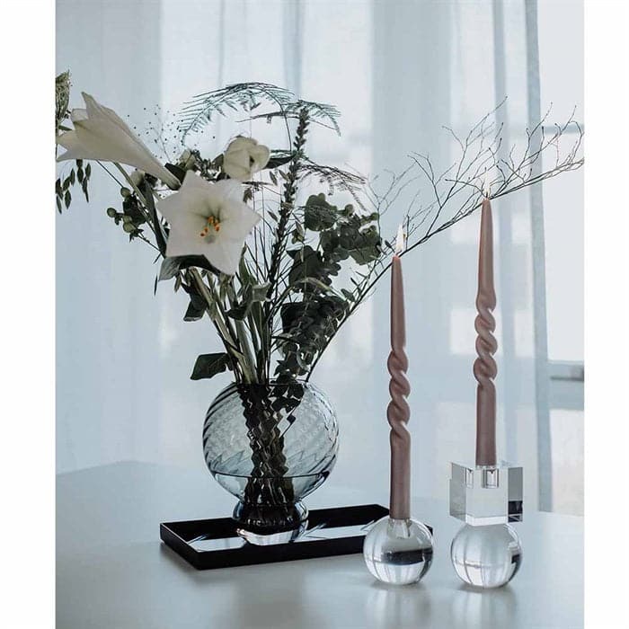 Meadow Swirl Vase - Small Grey
