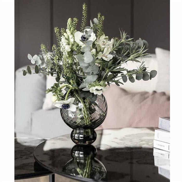 Meadow Swirl Vase - Small Grey