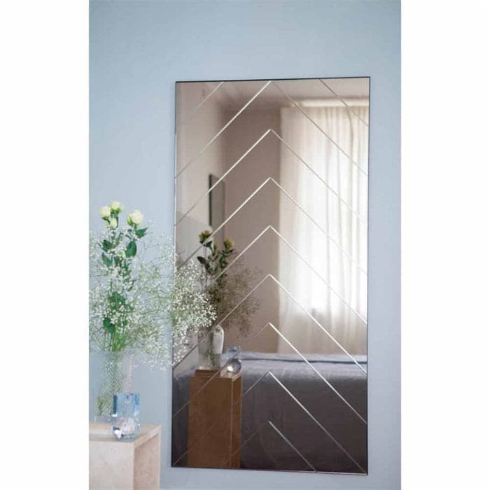 Herringbone Spejl Large - Bronze