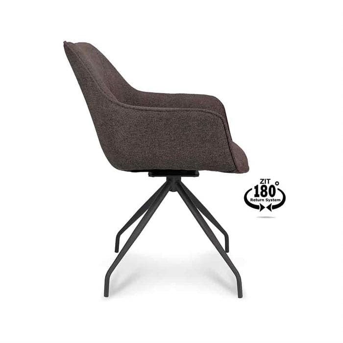 Spisebordsstol Anna - Anthracite