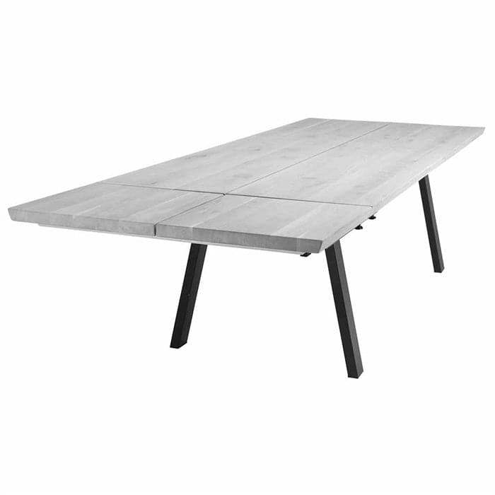 Tillægsplade til Plankebord 240 cm Asta i Massiv Grå-olieret Egetræ