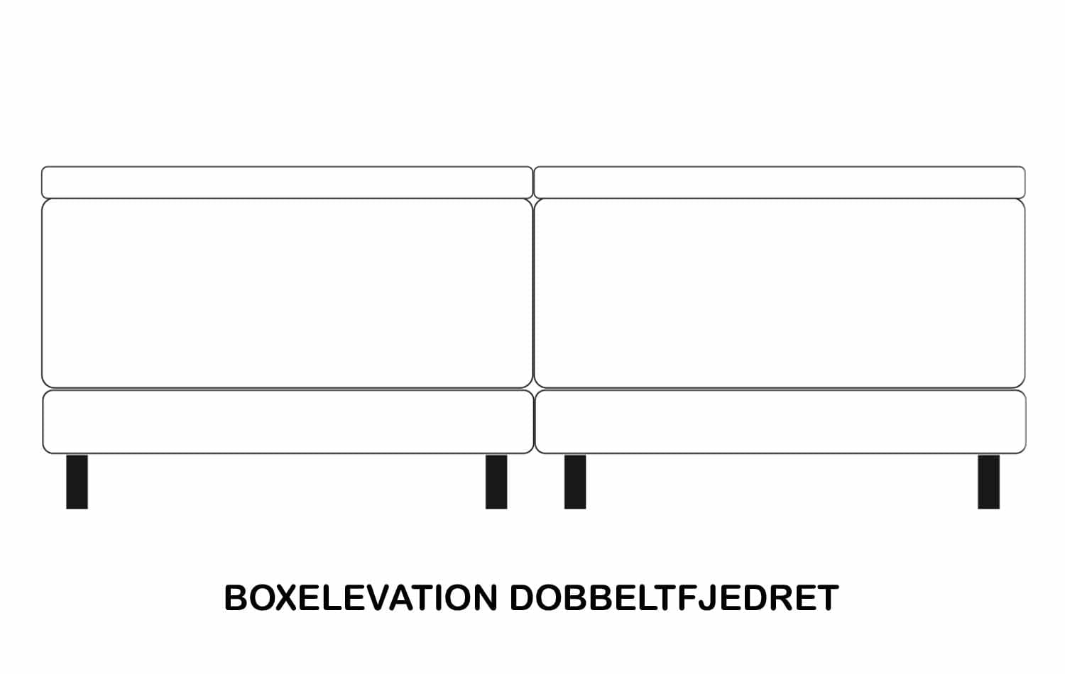 DF LUX Boxelevation - Fløjl Antracit
