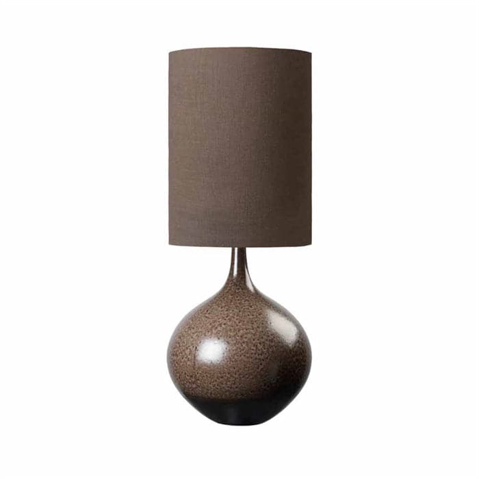 Bella Ceramic Bordlampe m. Skræm i Chestnut