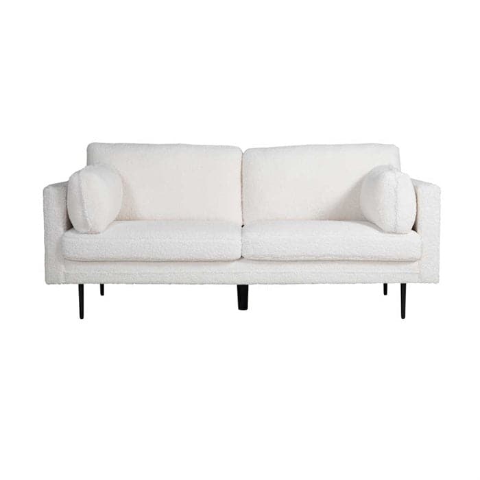 Boom 3-personers sofa i Hvid Teddy Stof