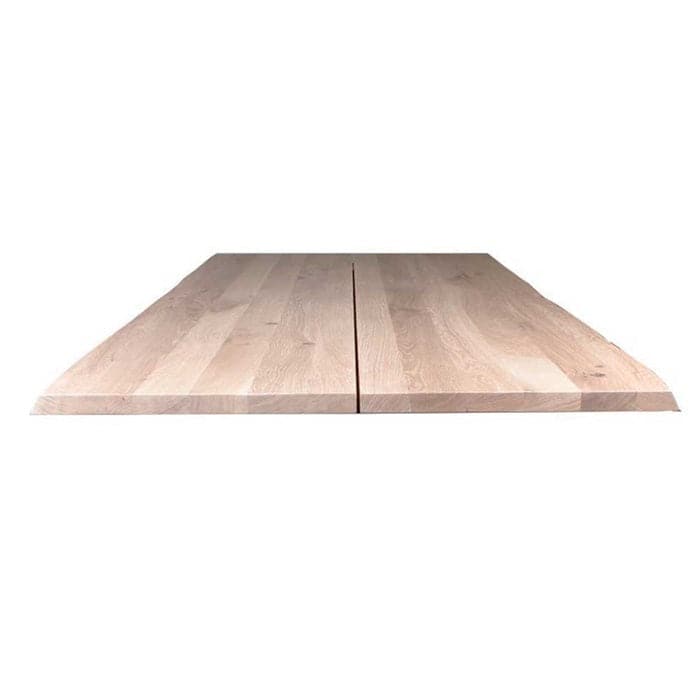 Plankebord 180 cm Curve i massiv Hvid Olieret Egetræ