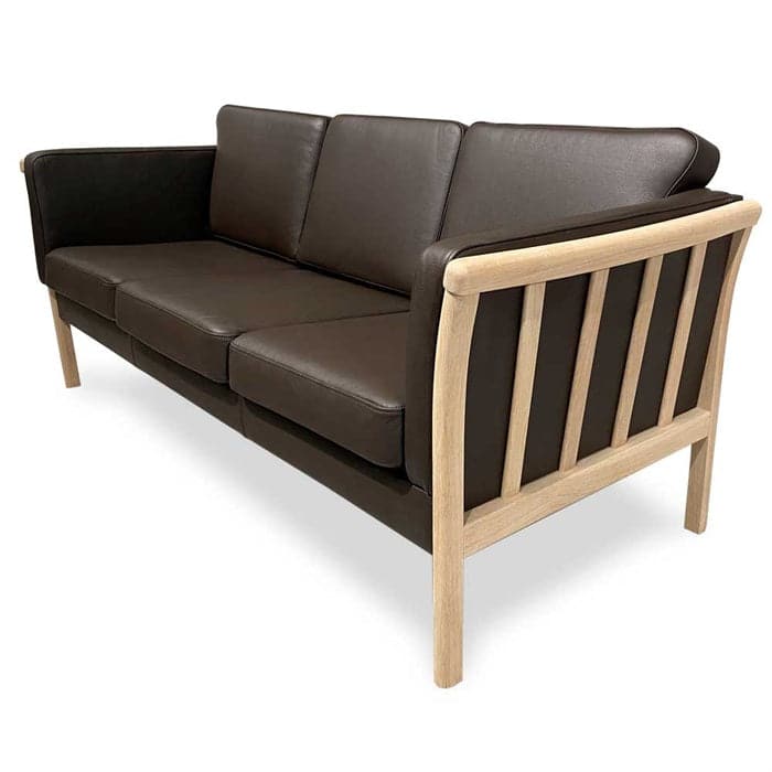 Denver 3-personers Sofa i Brunt Læder