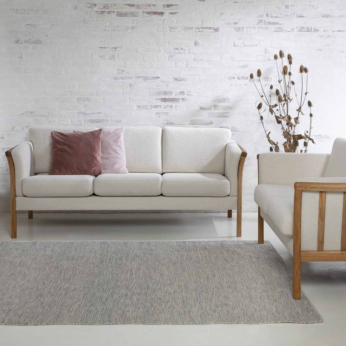 Denver 3-Pers Sofa Boucle