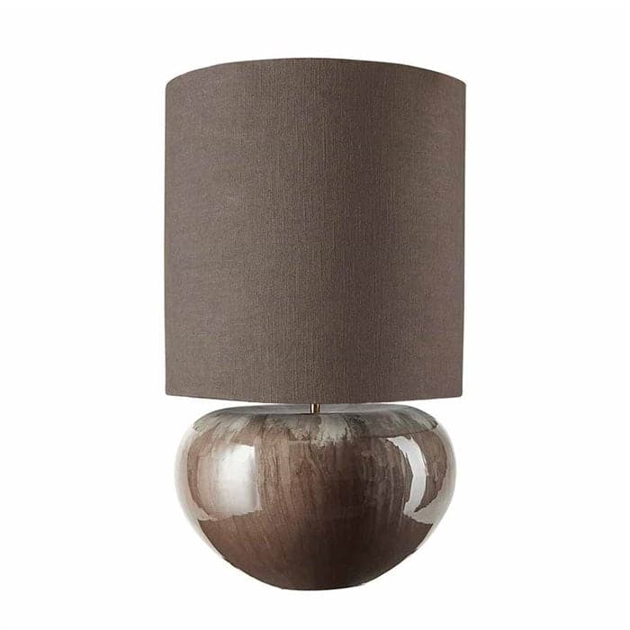 Ena Bordlampe Med Skærm I taupe