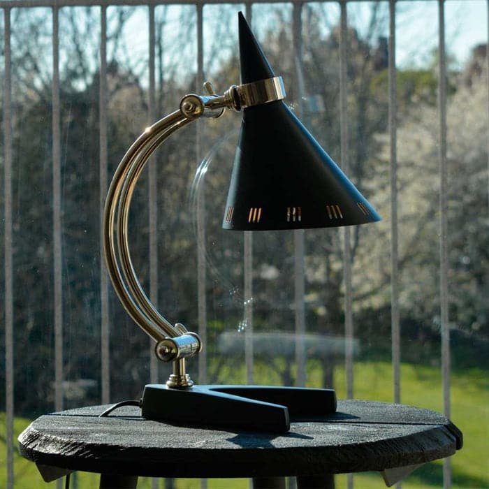 Bordlampe Hexx i Sort og Guld