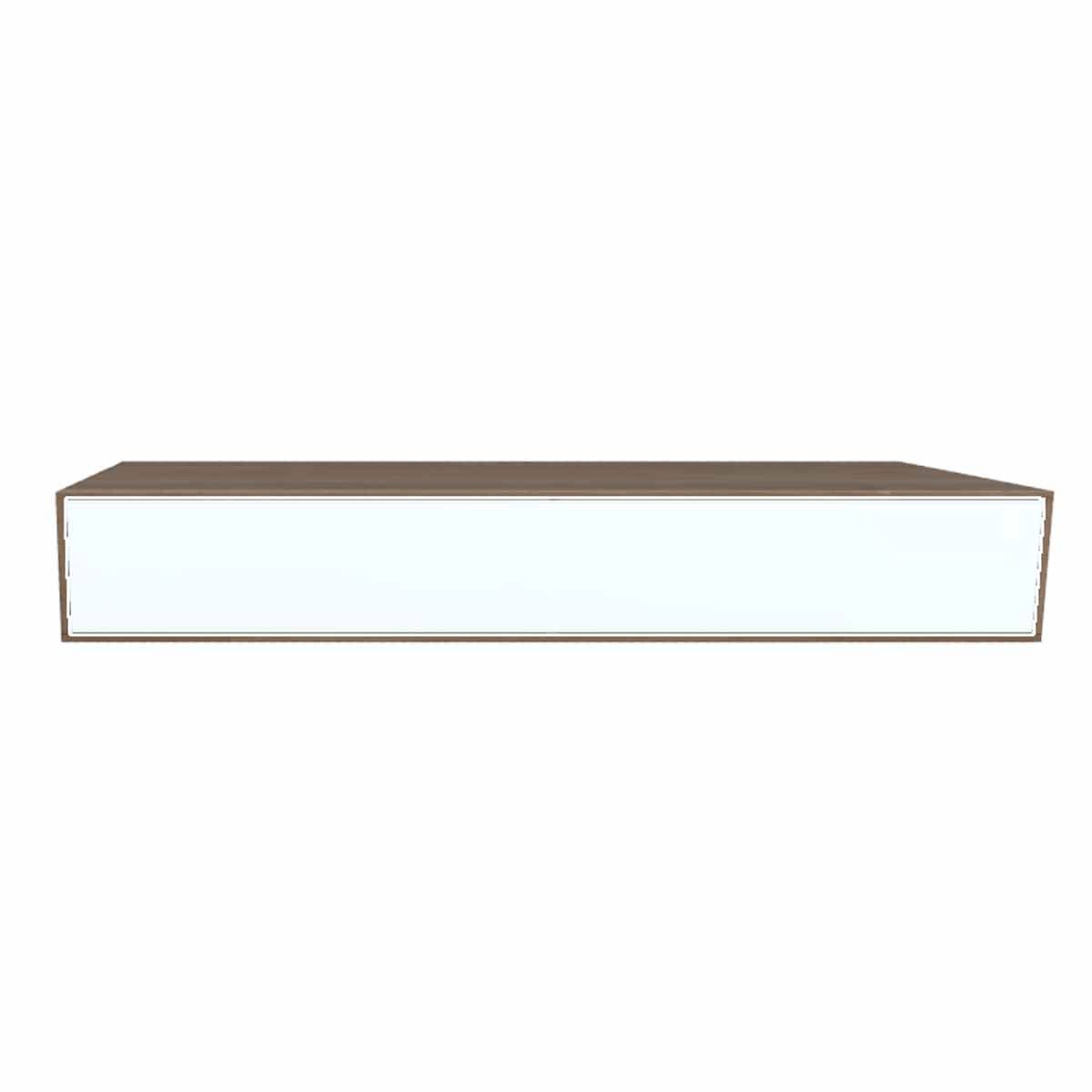 Square TV-møbel 120 cm i Massiv Eg - Stof el. Massiv Frontklap - Design Selv