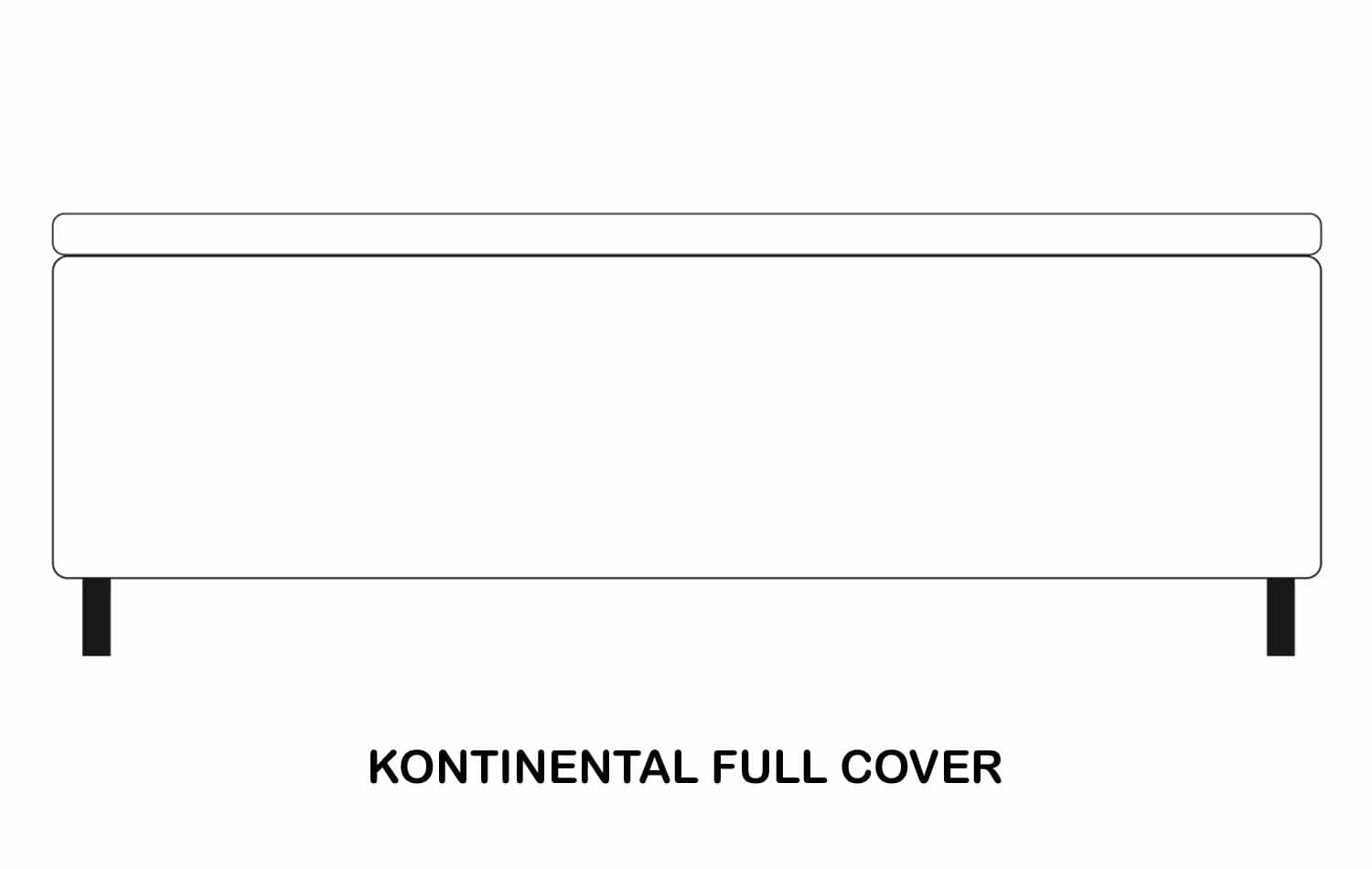 Full Cover Lux Kontinental - Velour Antracit