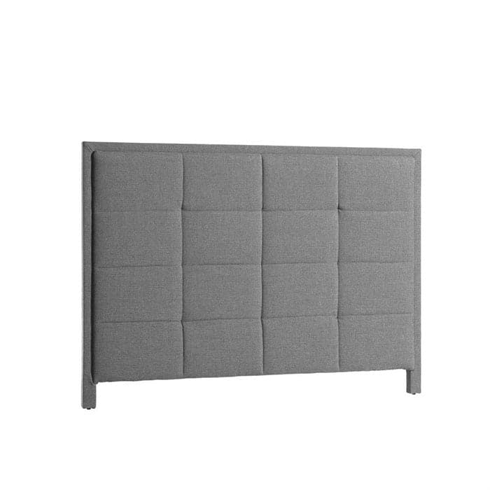 Sengegavl 160 cm Model Supreme Quiltet Tern 160x120x10 cm - Lys Grå