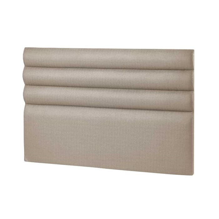 Sengegavl 140 cm model Wave 140x120x8 cm - Sand