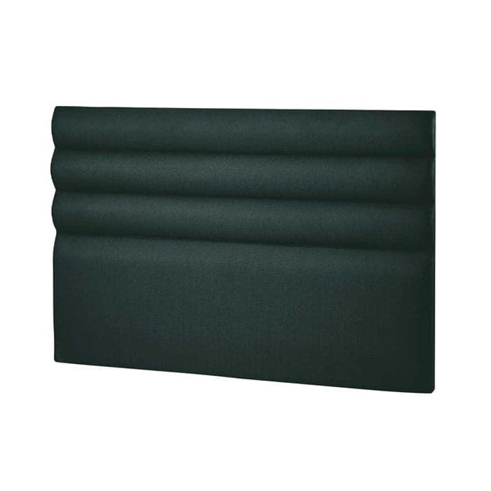 Sengegavl 210 cm model Wave 210x120x8 cm - Sort