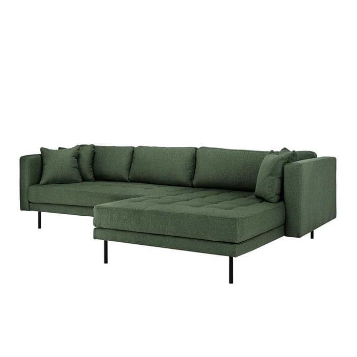 Matteo 3 personers sofa med (vendbar) Chaiselong højre - Grøn