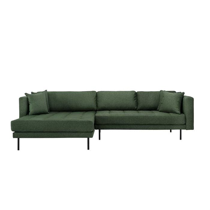 Matteo 3 personers sofa med (vendbar) Chaiselong venstre - Grøn
