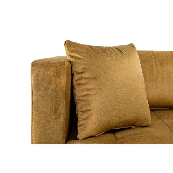 Matteo 3 personers sofa med (vendbar) Chaiselong Venstre - Gul Velour
