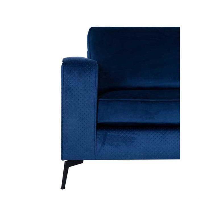 Odense 3-personers Sofa blå Velour