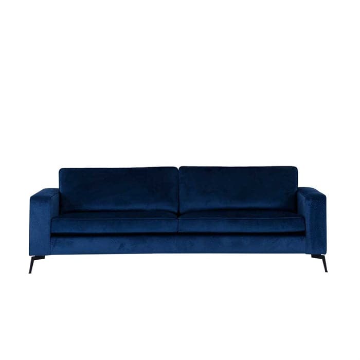 Odense 3-personers Sofa blå Velour