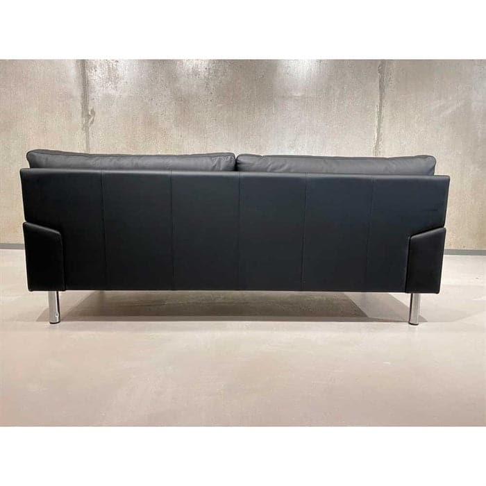 Oregon 3-personers Sofa i Sort Læder