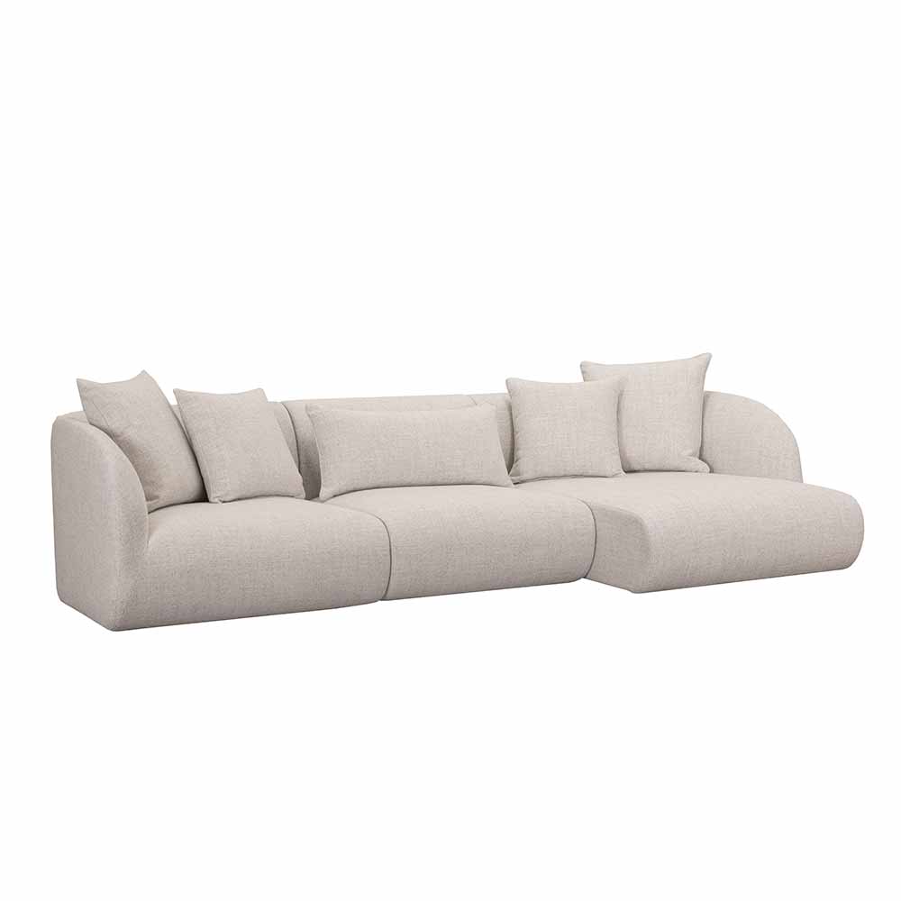 Pebble 3-pers Sofa -Chaiselong Højre -Flere farver