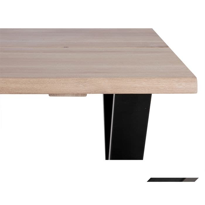 Plankebord 180 cmCurve i massiv Hvid Olieret Egetræ