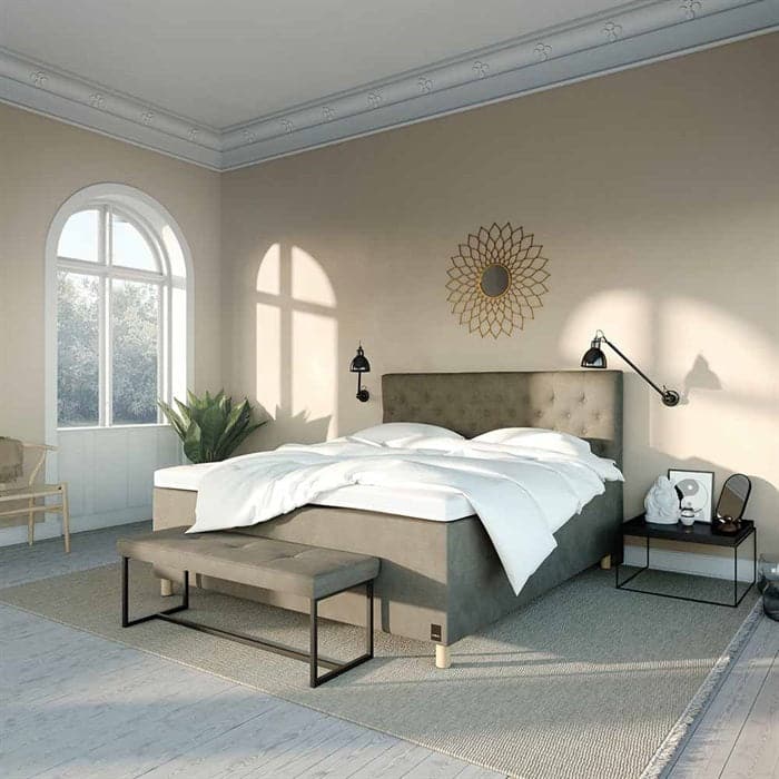 Full Cover Kontinental Velour Sand Karma Beds