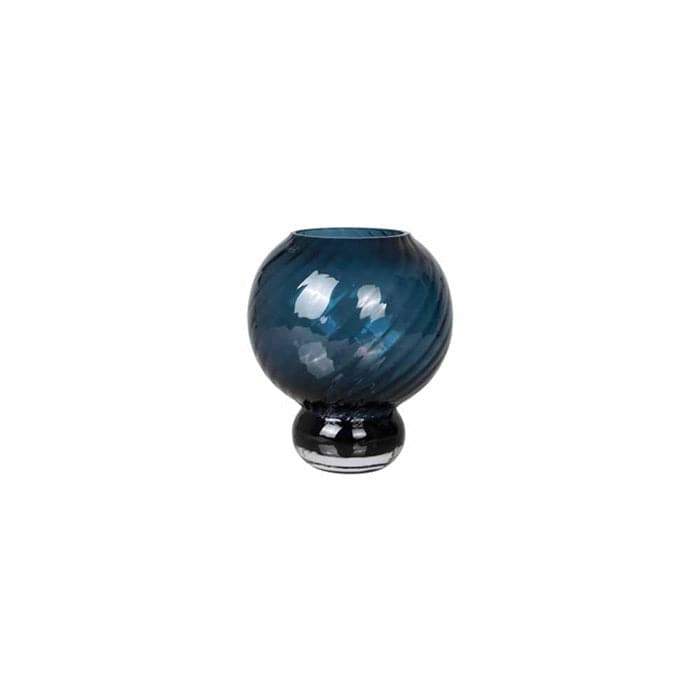 Meadow Swirl Vase - Small Blue