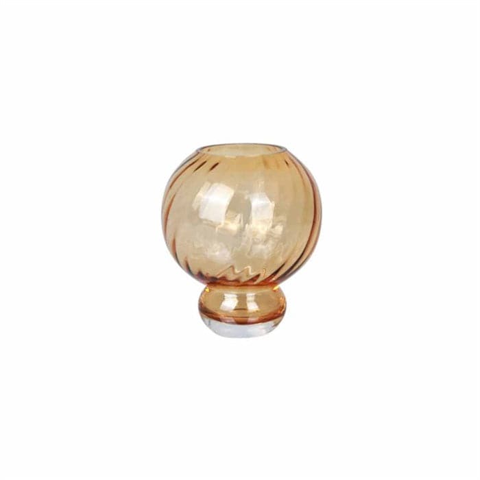Meadow Swirl Vase - Medium Amber