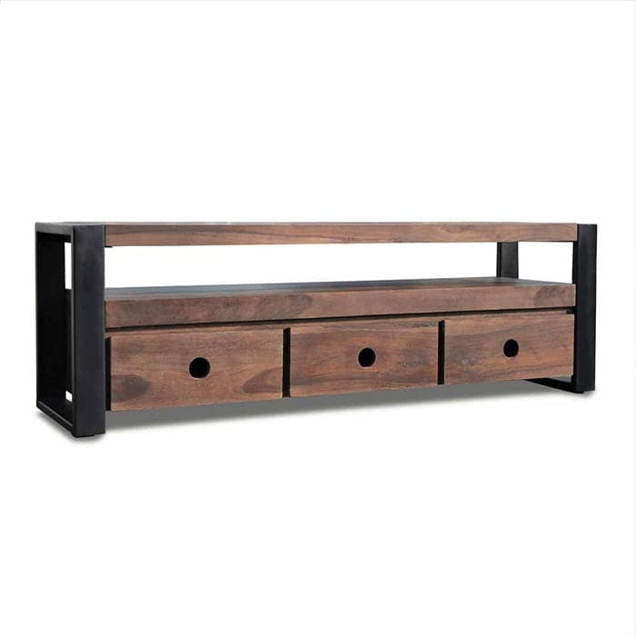 TV-Bord Loft 155 cm i massiv Rosentræ