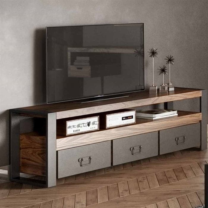 TV-Bord Loft 155 cm i massiv Rosentræ