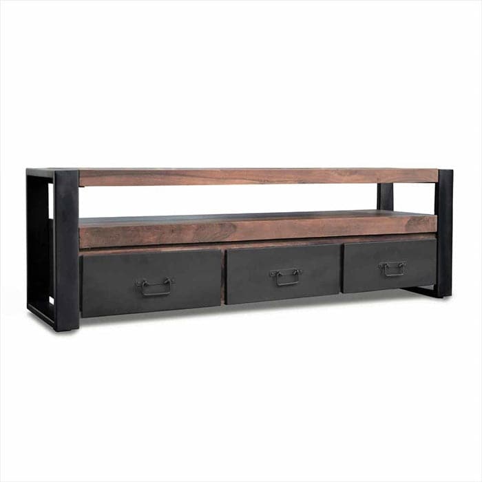 TV-Bord Loft 155 cm i massiv Rosentræ