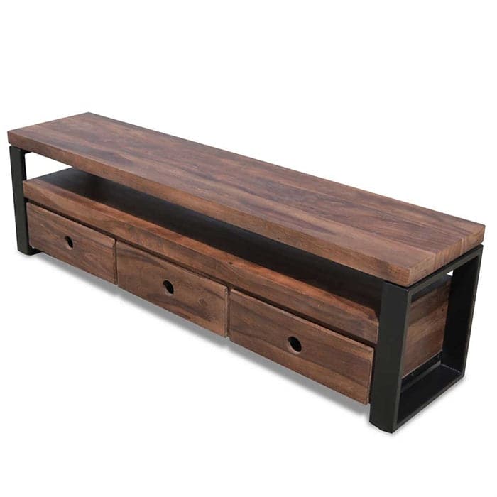 TV-Bord Loft-Rex 175 cm i massiv Rosentræ