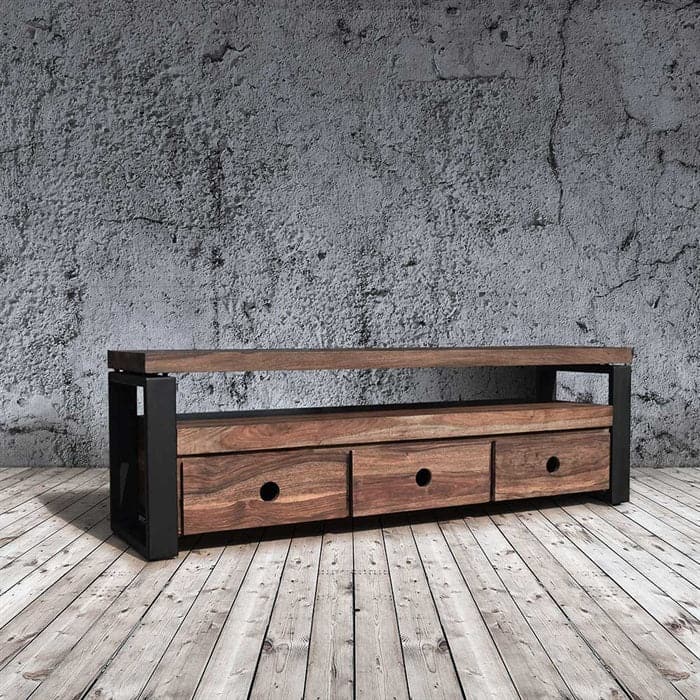 TV-Bord Loft-Rex 175 cm i massiv Rosentræ
