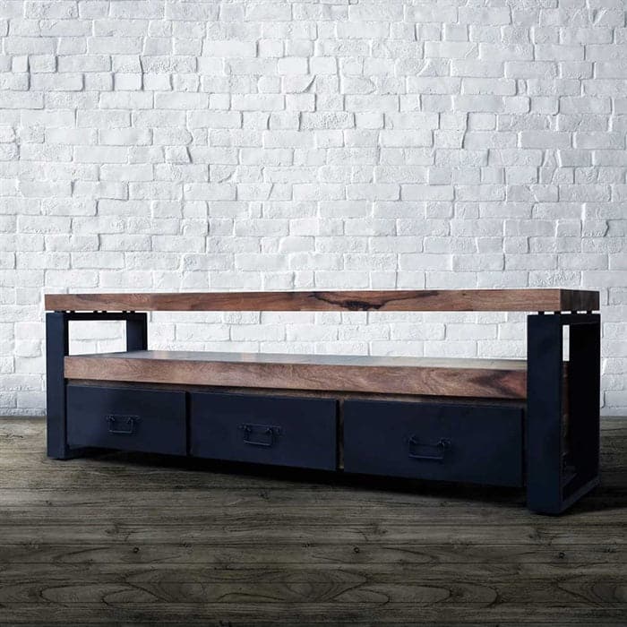 TV-Bord Loft-Rex 175 cm i massiv Rosentræ