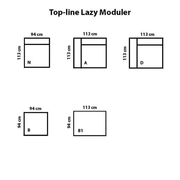 Modulsofa model Lazy