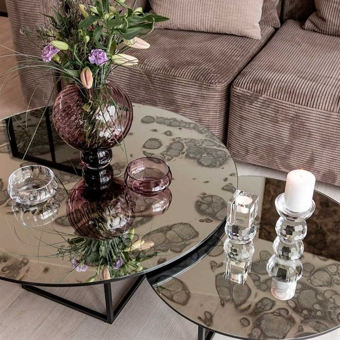 Shade Coffee Table - Silver Antique Large