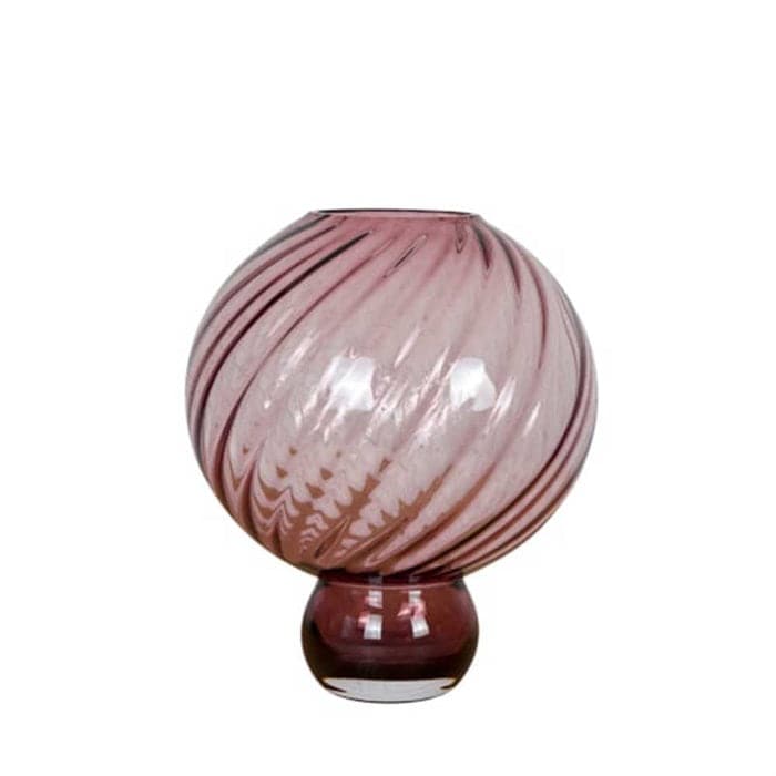 Meadow Swirl Vase - Large Plum