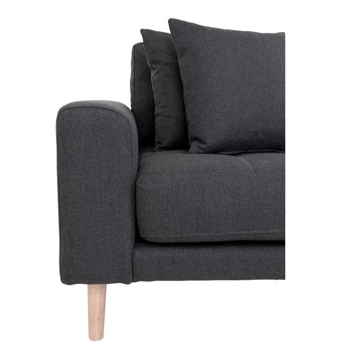 Lido 3-personers sofa med chaiselong Højre - Mørkegrå