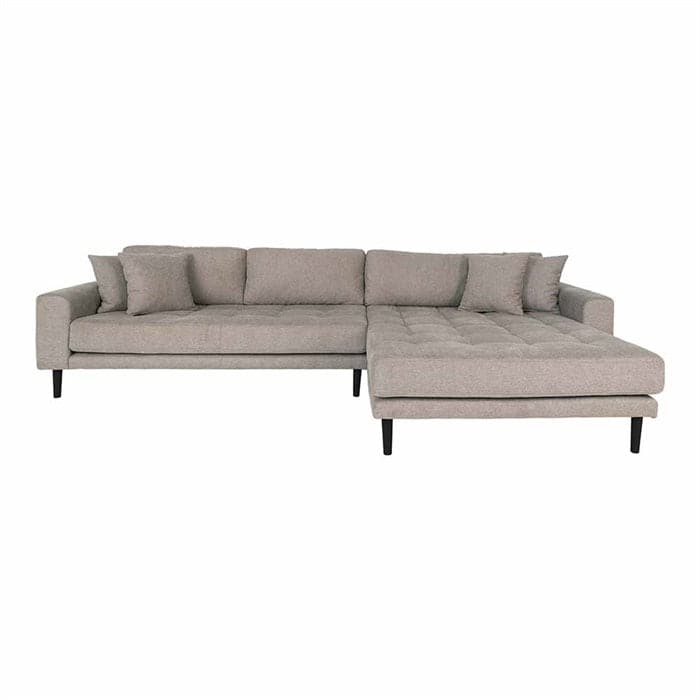Lido 3-personers sofa med chaiselong højre - Stone